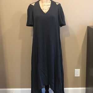 NWT Anthropologie Maeve Cupra Cold Shoulder Dress